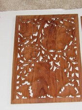Vtg Reticulated Wood Carved Maple Leaf Decorative Salvage Piece, DIY, 14.5"
