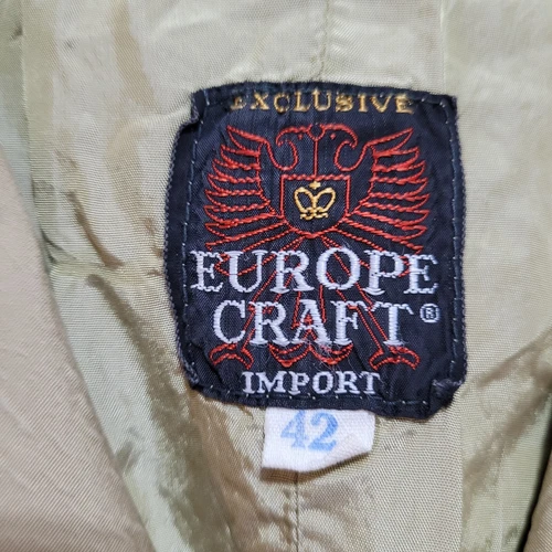 Vintage Europe Craft Exclusive Import Mens Sz 42 Beige Jacket Made In Yugoslavia image 4