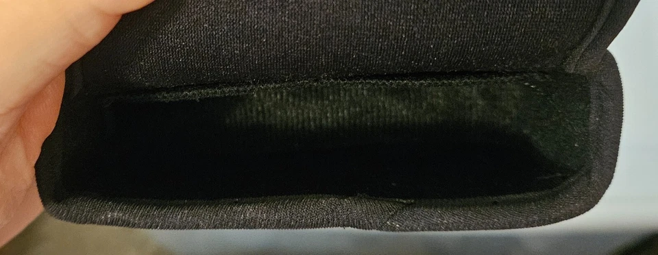 Estuche de lona negro bolsa cámara foto Olympus FE-4020 Foto 3 de 3