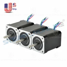 STEPPERONLINE 3PCS Nema 17 Stepper Motor 65Ncm(92oz.in) 2.1A 4-wire 3D Printer
