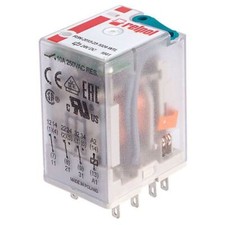 Relpol R3N-2013-23-1024-WTL Industrial 24V DC 10A 3PDT Plug-In Relay