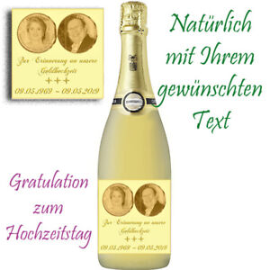 Flaschenetikett Flaschenaufkleber Goldene Hochzeit 50 Hochzeitstag Glanzend Ebay