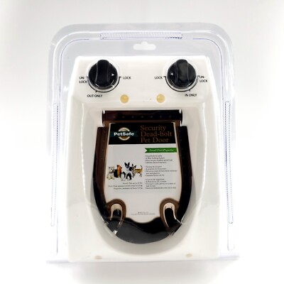 PetSafe Security Dead-Bolt Pet Door Small Pets Up To 12 lbs. Dog or Cat  Sealed