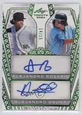 2024 Leaf Trinity Dual Green 14/15 Alejandro Rosario Osuna #DA-1 Auto v3r