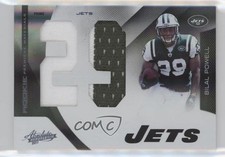 2011 Panini Absolute Memorabilia Jumbo Jersey Number Prime 8/10 Bilal Powell v7j
