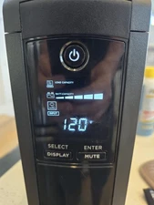 CyberPower 1500VA AVR UPS Backup Battery Power Supply LCD Display 10 Outlets USB