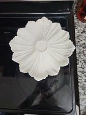 Vintage Whittier Potteries White Lotus Serving Platter