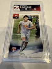 2021 Topps #179 MLS CADEN CLARK Rookie Card New York Red Bulls RC - HGA 9 MINT. rookie card picture