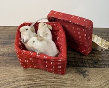 Folkmanis Finger Puppets 3 White Mice In a Re...