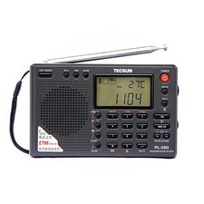 XHDATA TECSUN PL-380 Radio digital PLL portable radio FM PL380 Black JDMPS