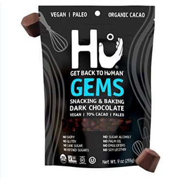 Hu Kitchen Organic Dark Chocolate Snaking & Baking Hu Gems 9 Oz