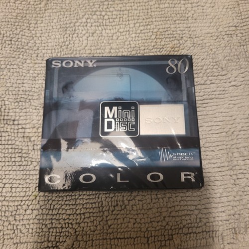 Sony Color 80 Minidisc / MDW80CRx, 80 Min Rec Audio Colour MD, Neu, Versiegelt