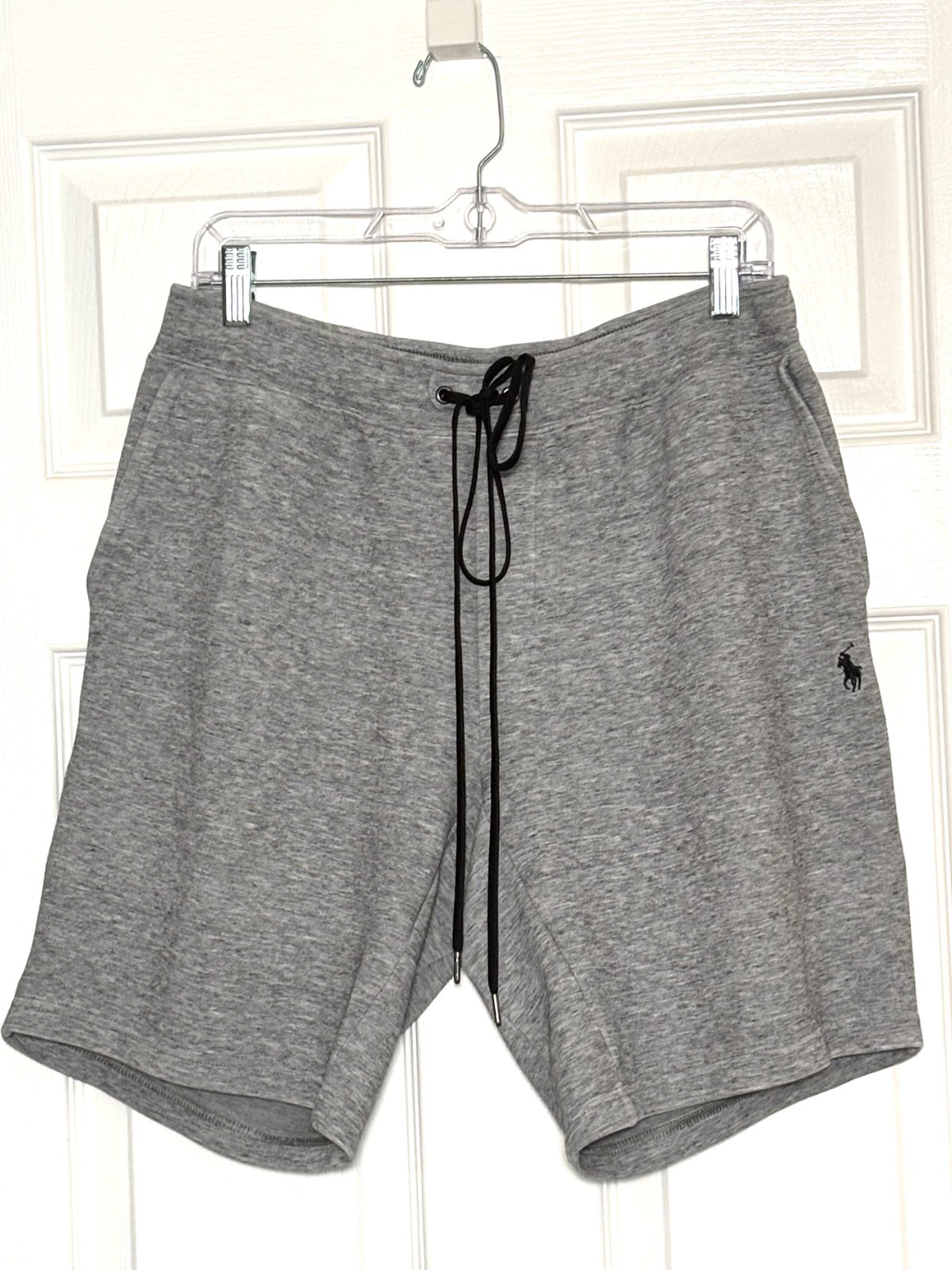 POLO RALPH LAUREN Lounge Shorts Mens Sz M Grey Sweats Jersey Pockets Casual