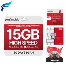 Exclusive Prepaid SIM Card: 15GB Data, Unlimited Calling & Texting Across U.S.