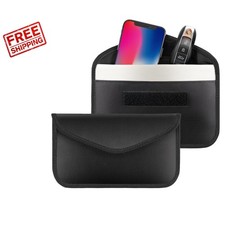 Universal Faraday Bags  2 Pack Signal Blocking Pouches for Car Keys  Phones