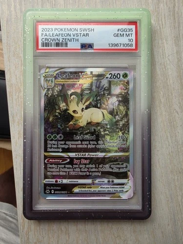 Leafeon VSTAR GG35/GG70 Crown Zenith Galarian Gallery Pokemon English PSA 10