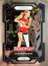 Shakira Austin Monopoly Prizm 2024 #3 Washington Mystics