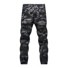 Mens Camo Joggers Pants Drawstring Casual Camouflage Jogger Sweatpants Sport ...