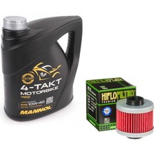 125 Elystar Oil and Filter Kit Mannol Semi Synthetic 10w40 4L Peugeot 125 2004 7.50 per litre