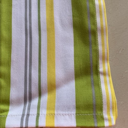 Juego de 8 Servilletas Target Retro Tela Rayas Aguacate Verde Amarillo Blanco Rayas - Imagen 3 de 6