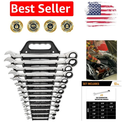 #ad Compact 13 Piece SAE Ratcheting Wrench Set Ultimate Tool for Pros and DIYers $222.99