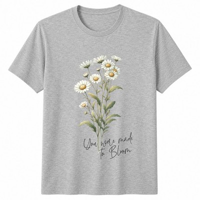 Minimalist Flowers T-Shirt Beauty Botanical Nature Lover Gift