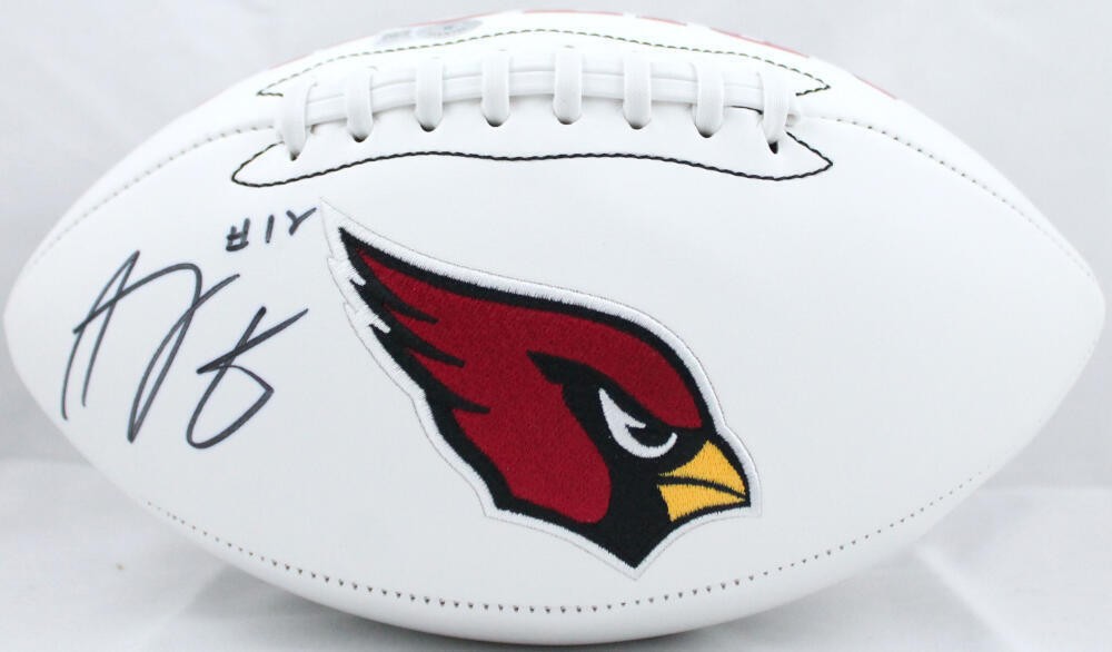 AJ Green Autographed Signed Arizona Cardinals Logo Football- Beckett W *Black 