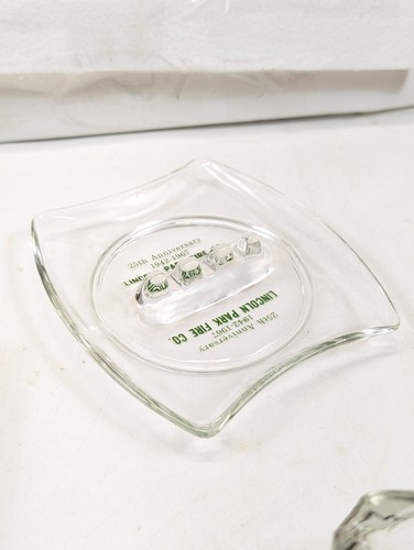 Mid Century Lincoln Park Fire Co PA Glass Ashtray 1967 - Picture 2 of 4