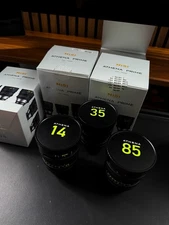 NiSi Athena Cine Lenses Set  (14mm, 35mm, 85mm)
