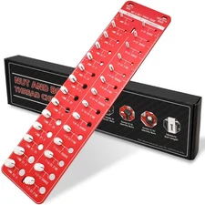 Thread Checker, Nut Bolt Thread Checker, Screw Size Identifier Gauge 14 Standard