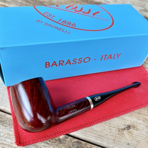 Rossi Rubino Antico Billiard (8104) Pipe by Savinelli - NEW