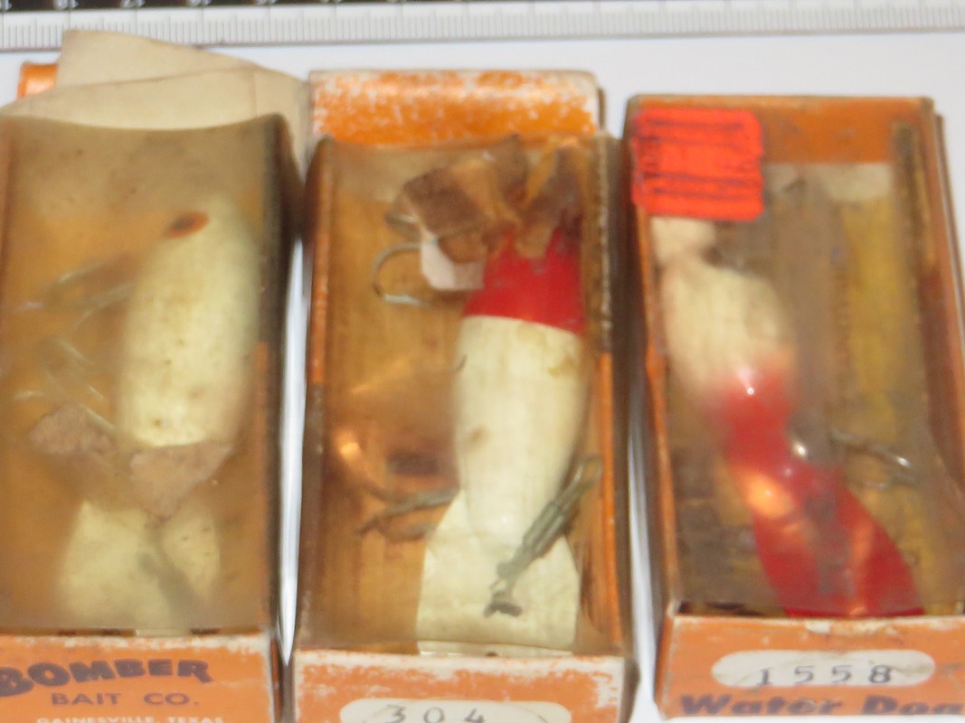 Lot of 3 Bomber Waterdog Original / Torpedo Topwater Lures - Image 5