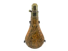 U.S. Mexican-American War Era “Stag & Oak Leaf” Powder Flask by G.&J.W. Hawksley