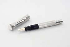 Parker Duofold Junior 900 Silber achtkant Overlay Flattop 14K BB Goldfeder 1930