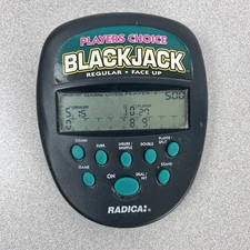 Radica Electronic Players Choice Blackjack Hand Held Game 1997 - Tested/Working