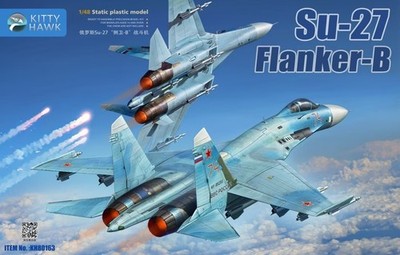 Kitty Hawk 80163 Suchoi Su-27 Flanker-B Su-27S\SK Maßstab 1:48
