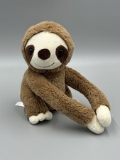 FAO Schwarz Hugging Sloth Brown Plush 9 Stuffed Animal