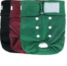 NEW (No Box) Wegreeco Washable Female Dog Diapers Highly Absorbent Size = Large