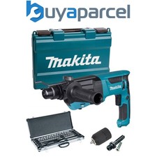 Makita 240v SDS + Rotary Hammer Drill HR2670 Heavy Duty + 10 SDS Bits + Chisels
