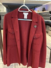 Jones New York Sports Women s Wool Red Blazer M/M