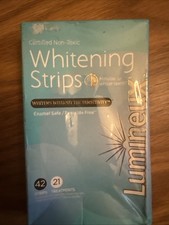 NEW Lumineux Teeth Whitening Strips 7 Treatments - Enamel Safe - 08/25