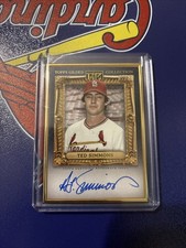 2024 Gilded Collection Gold Framed Hall of Famer Onyx 5/10 Ted Simmons Auto 16wc