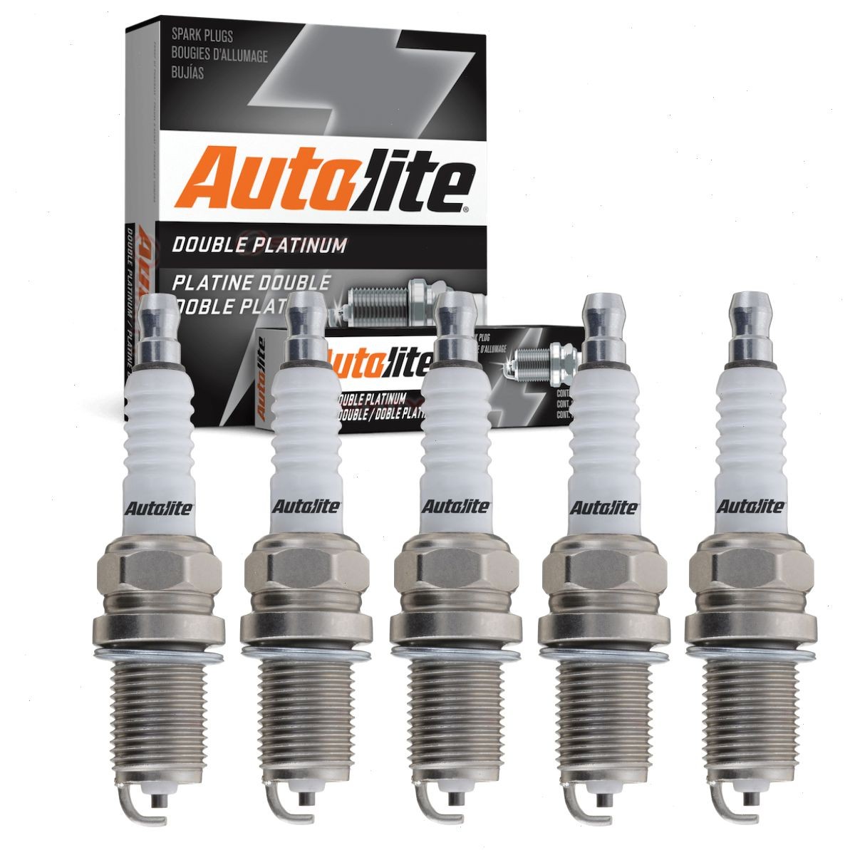 5 pc Autolite Double Platinum Spark Plugs for 2005-2014 Volkswagen Jetta mc