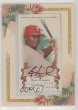 2006 Topps Allen & Ginter's Framed Mini Auto Ryan Howard #AGA-RH Auto nd3
