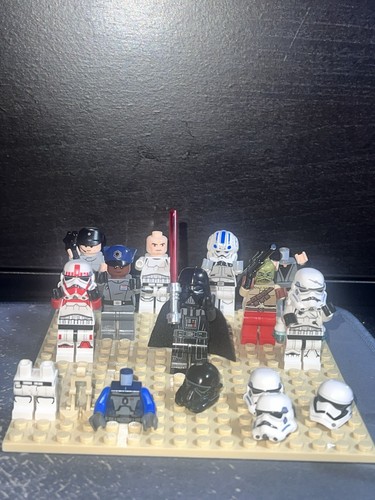 LEGO Star Wars Minifigures Lot Of 9 + Parts And Accessories - Picture 2 of 6