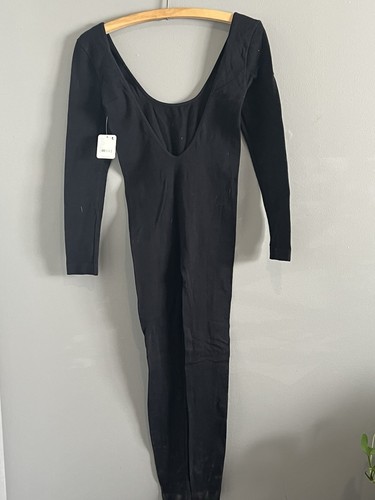 Women’s Free People Black Full Body Suit NWT Size Xs/s - Afbeelding 2 van 5