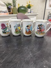 vintage disney coffee mugs cups set
