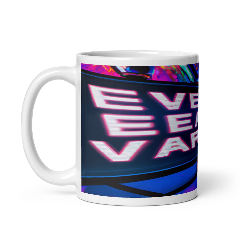 Futuristic New Year's Eve Neon Lights 11oz Mug - Image 3 of 3