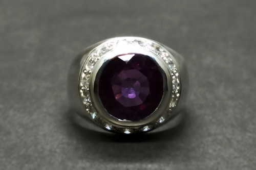 Women Handmade Ring 925 Sterling Silver – Lab Created Alexandrite & Green Zircon - Picture 9 of 24