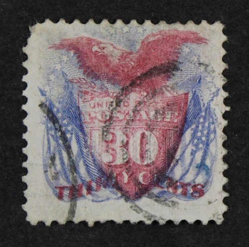 CKStamps: US Stamps Collection Scott#121 30c Pictorial Used Tear CV$450
